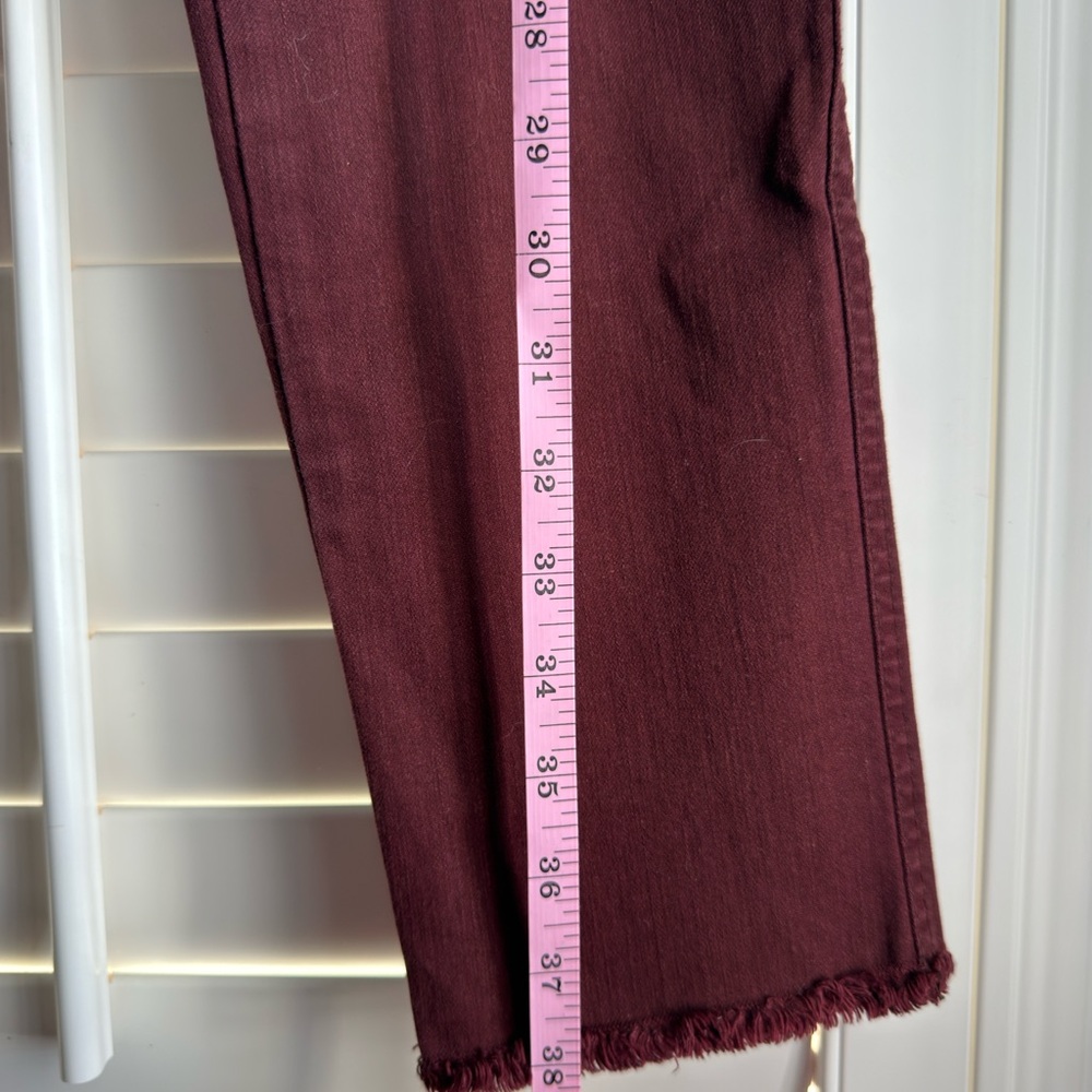 LOFT Maroon Button-Front Jeans Size 6T - Picture 9 of 9